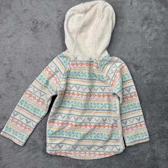 Disney Moana Girls Hoodie Size 3 Hei Hei Pua Embroidery Knit Pullover Sweater - Picture 4 of 8